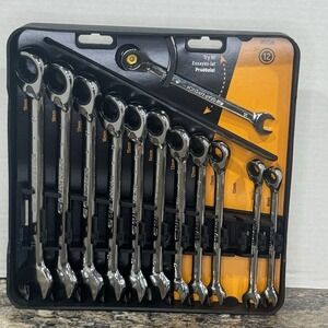 GearWrench 9620N 12 Pc 72 Tooth 12 Pt Reversible Ratcheting Combination Metric